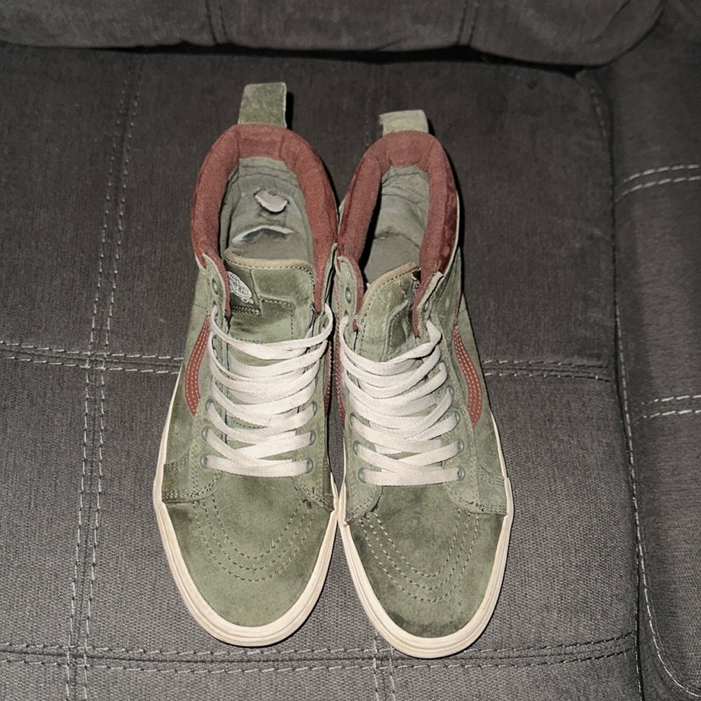 Green Hi Top Vans Size 11 Mens